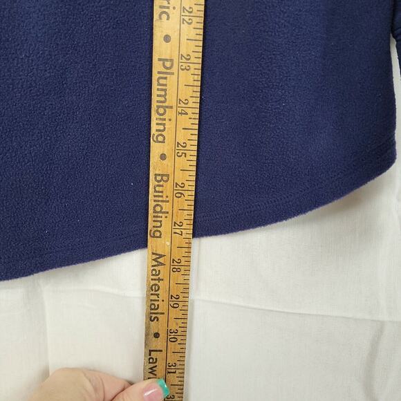 Tek Gear Womens Blue Turtle Neck Long Sleeve Fleece Pullover Sweater Size Small - Picture 6 of 7